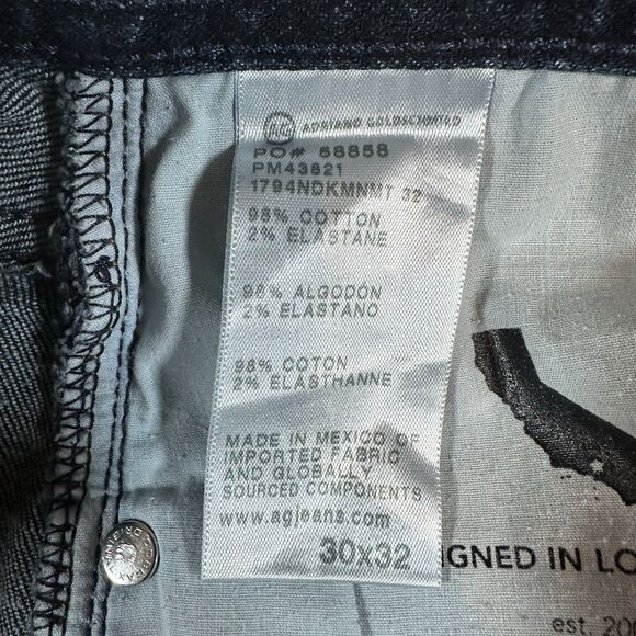 AG Adriano Goldschmied The Everett Slim Straight Jeans Mens 30x32 Blue Denim Men - Picture 11 of 13